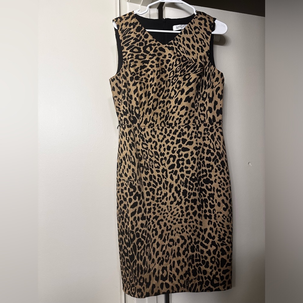 Kasper NY Dress Leopard Print